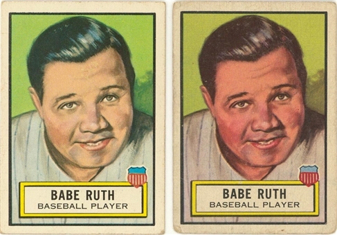 1952 Topps “Look n See” #15 Babe Ruth Pair (2)